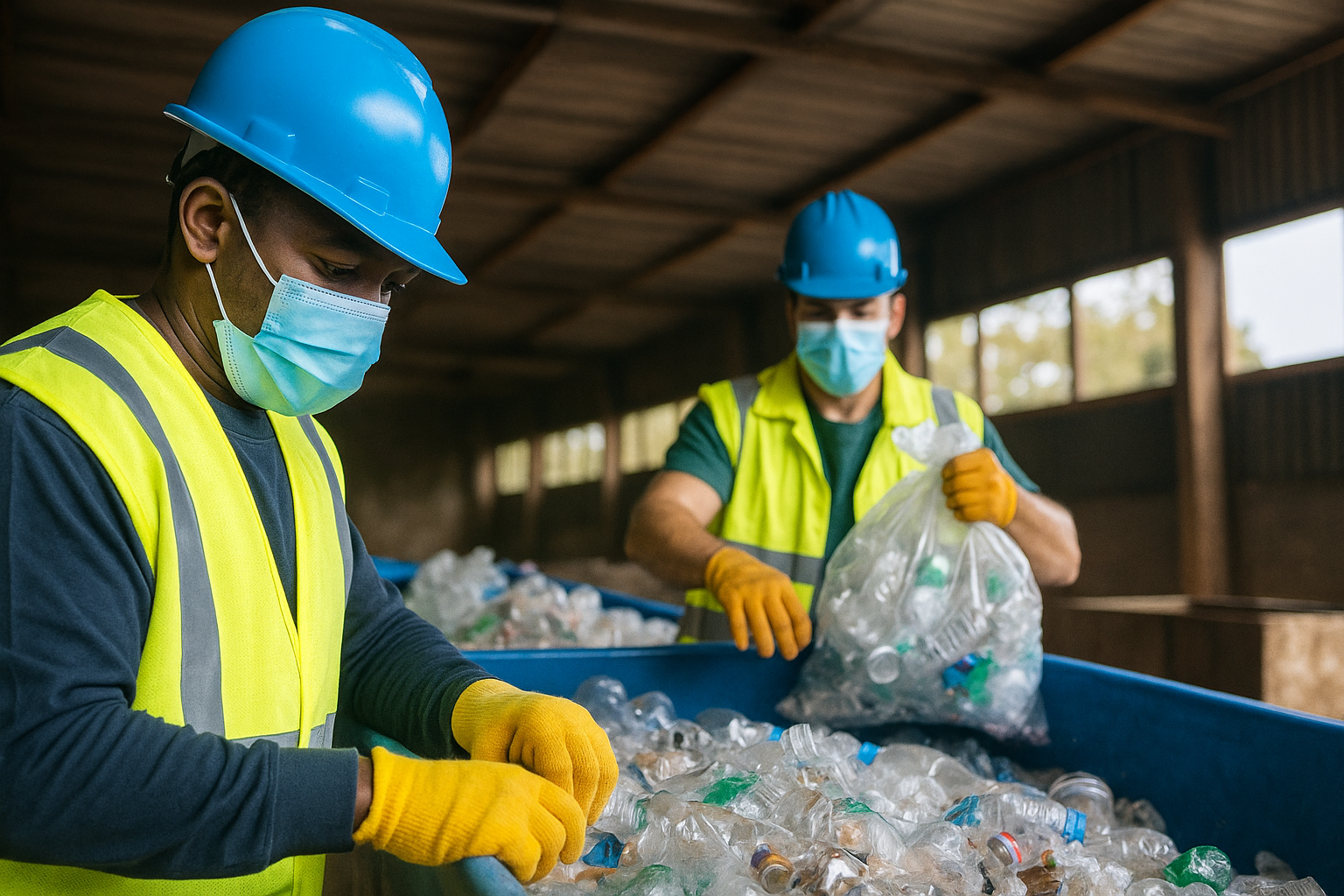 Trabalhadores reciclagem